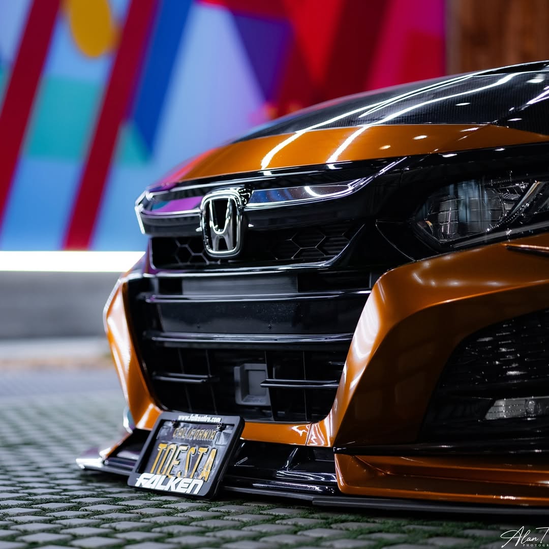 Honda Accord 10th Gen Pre-facelift 2018-2020 with Aftermarket Parts - Front Bumper PP from Yofer.co