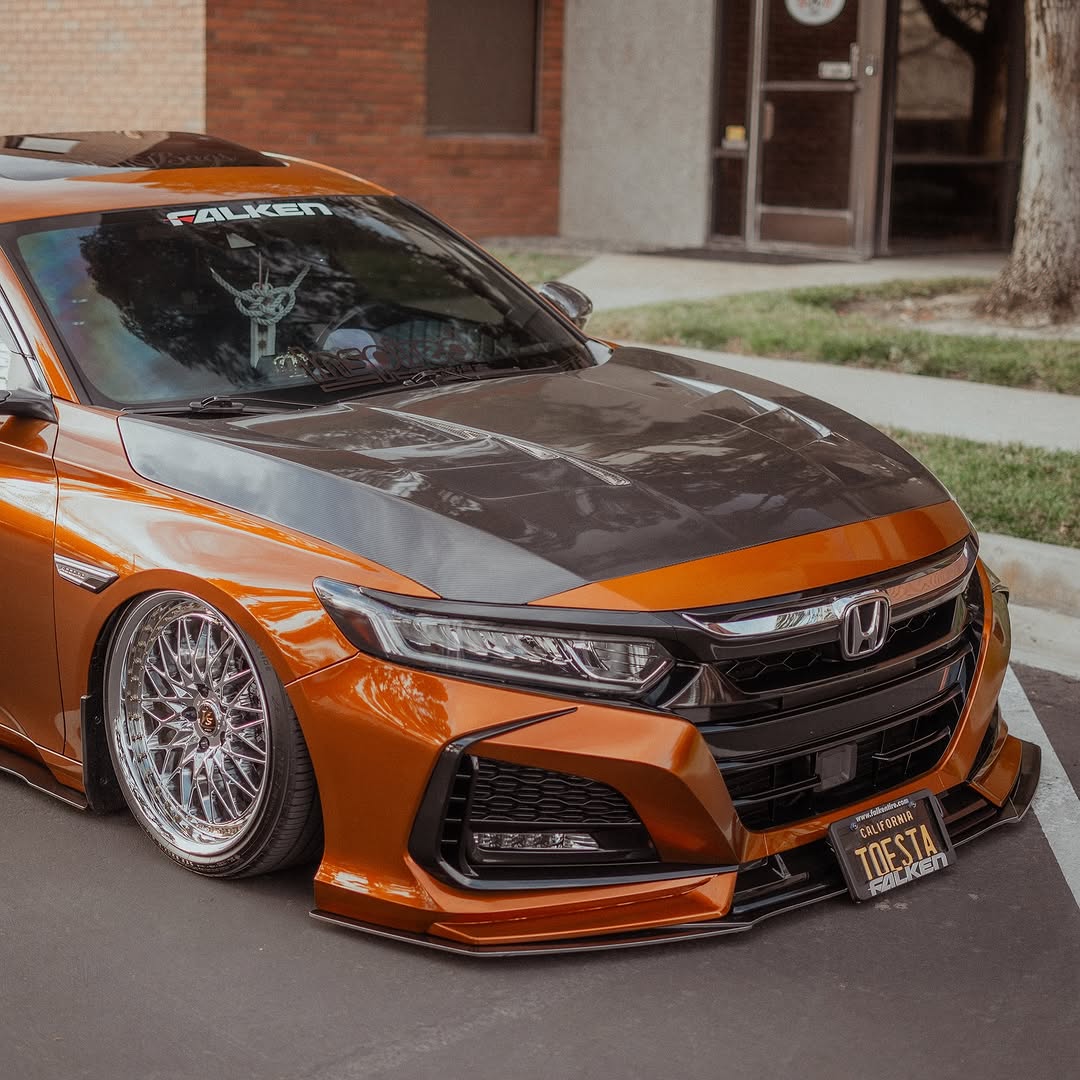 Honda Accord 10th Gen Pre-facelift 2018-2020 with Aftermarket Parts - Front Bumper PP from Yofer.co