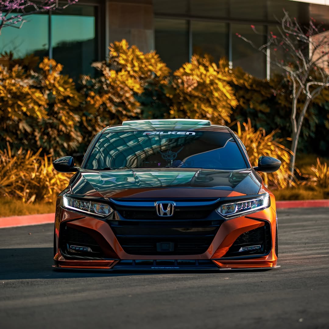 Honda Accord 10th Gen Pre-facelift 2018-2020 with Aftermarket Parts - Front Bumper PP from Yofer.co