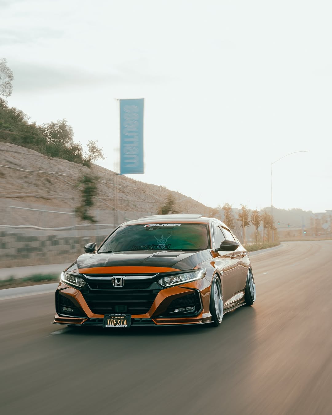 Honda Accord 10th Gen Pre-facelift 2018-2020 with Aftermarket Parts - Front Bumper PP from Yofer.co