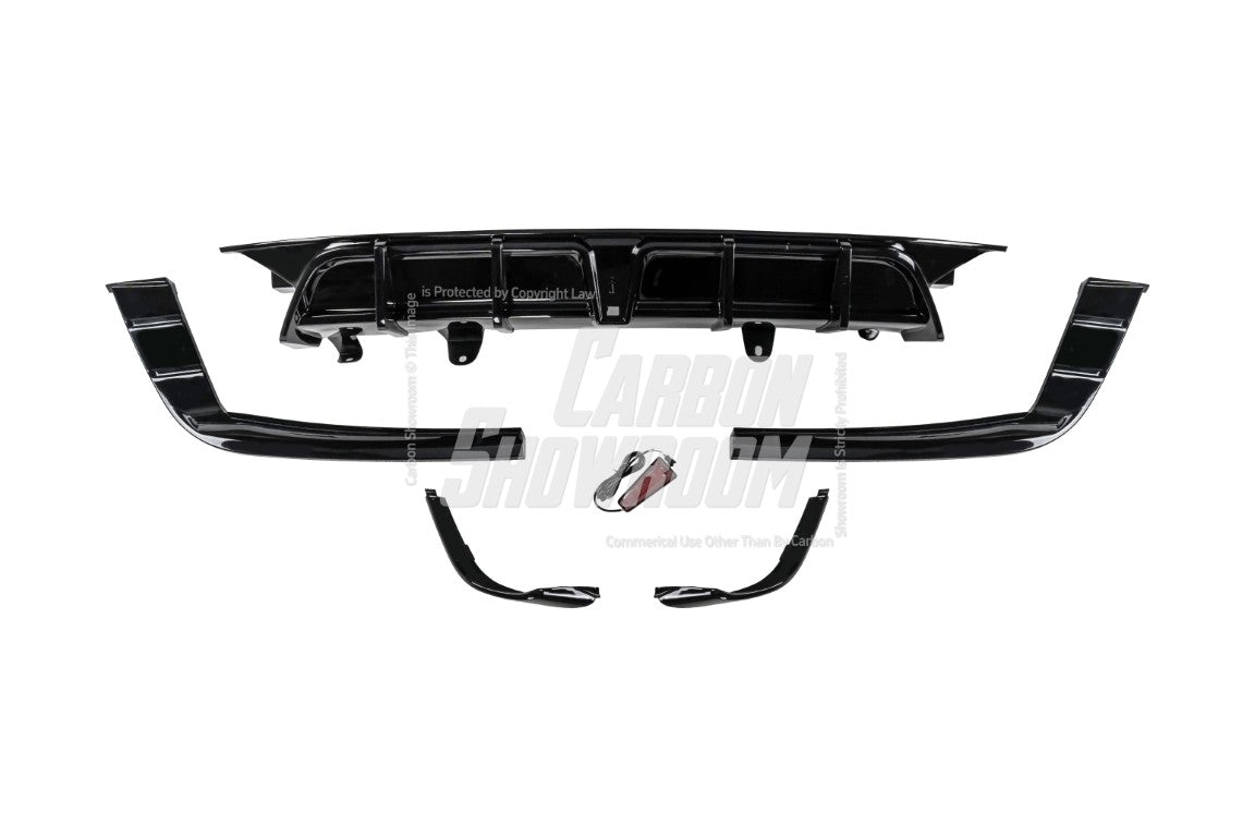Honda Accord 10th 10.5th Gen 2018-2022 with Aftermarket Parts - V2 Style Rear Diffuser & Rear Canards PP from Yofer.co