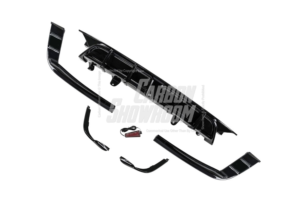 Honda Accord 10th 10.5th Gen 2018-2022 with Aftermarket Parts - V2 Style Rear Diffuser & Rear Canards PP from Yofer.co