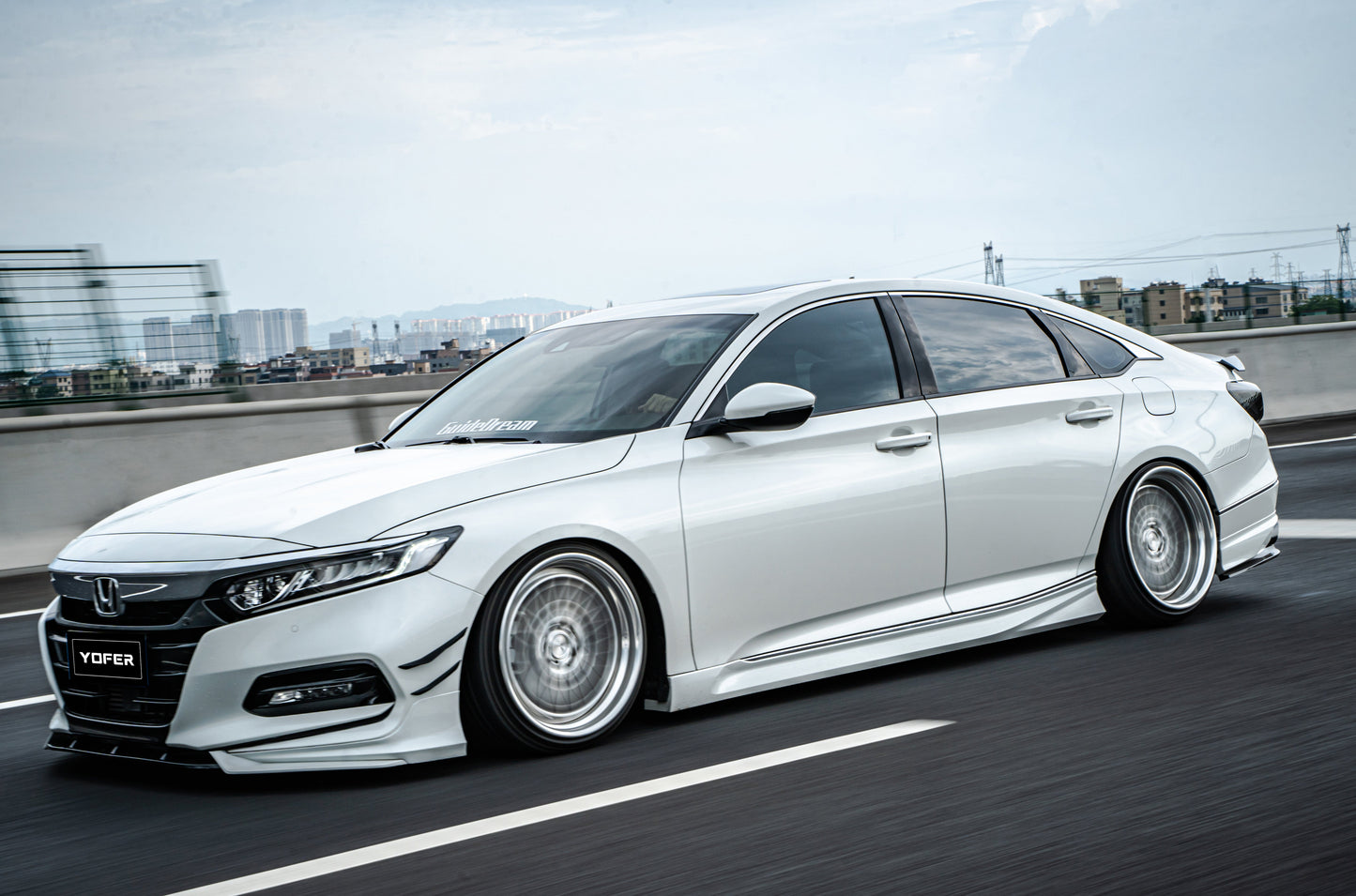 Honda Accord 10th 10.5th Gen 2018-2022 with Aftermarket Parts - Side Skirts PP from Yofer.co

