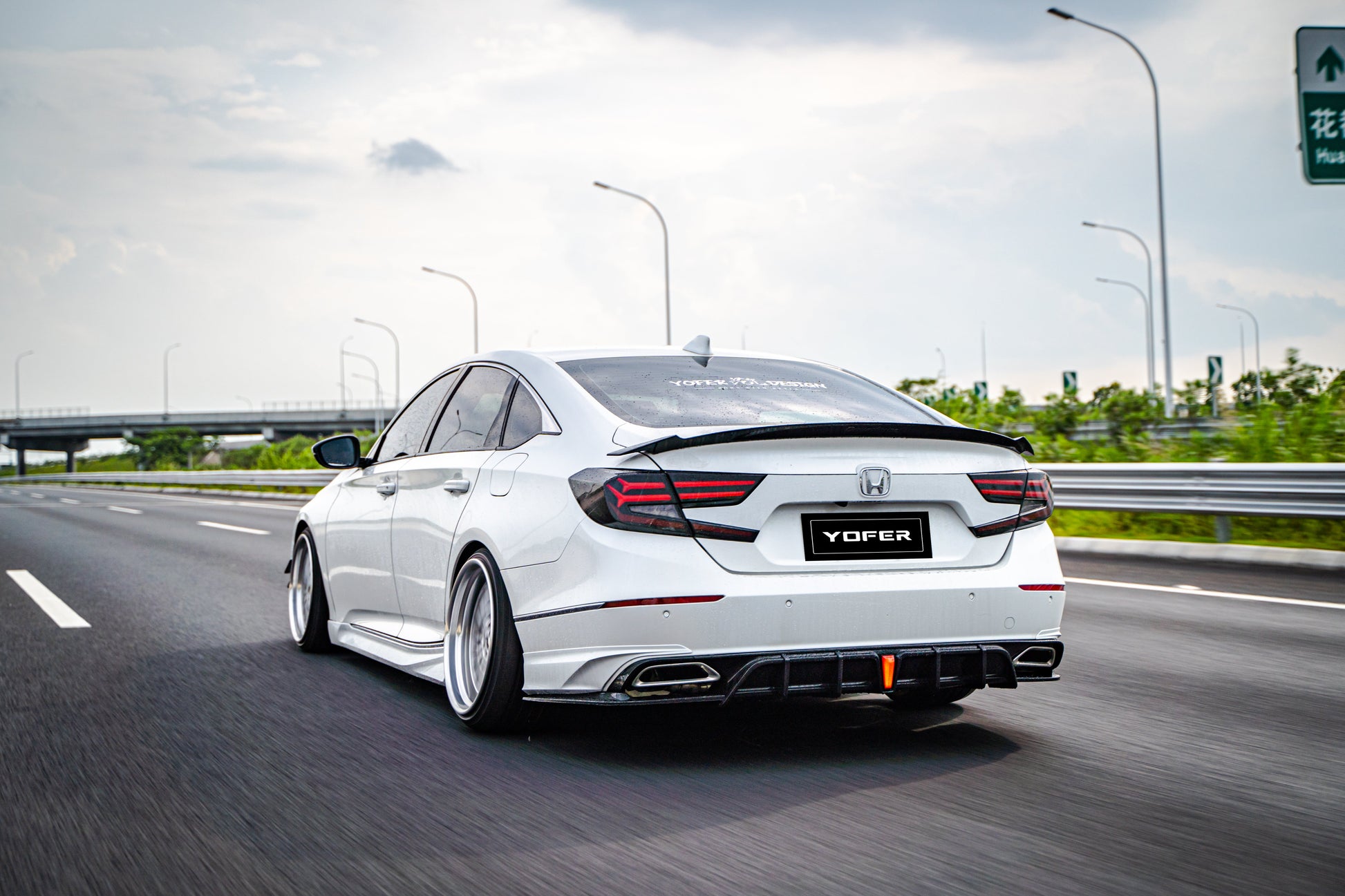 Honda Accord 10th 10.5th Gen 2018-2022 with Aftermarket Parts - Side Skirts PP from Yofer.co
