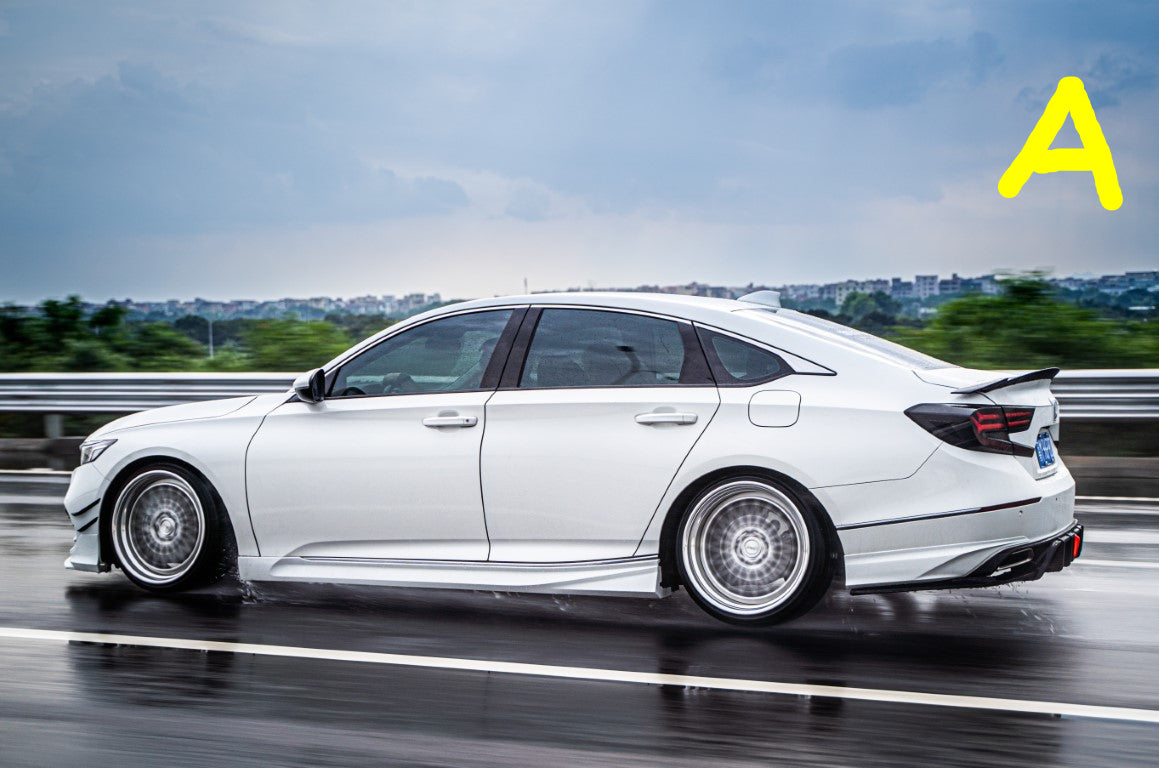 Honda Accord 10th 10.5th Gen 2018-2022 with Aftermarket Parts - V2 Style Rear Diffuser & Rear Canards PP from Yofer.co
