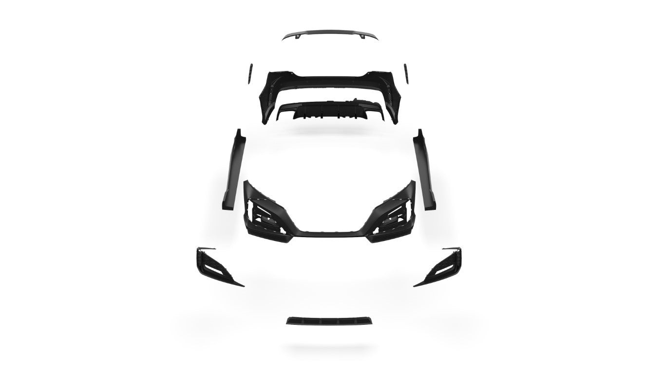 Honda Accord 10th Gen Pre-facelift 2018 2019 2020 with Aftermarket Parts - Package A PP Polypropylene & ABS from Yofer.co