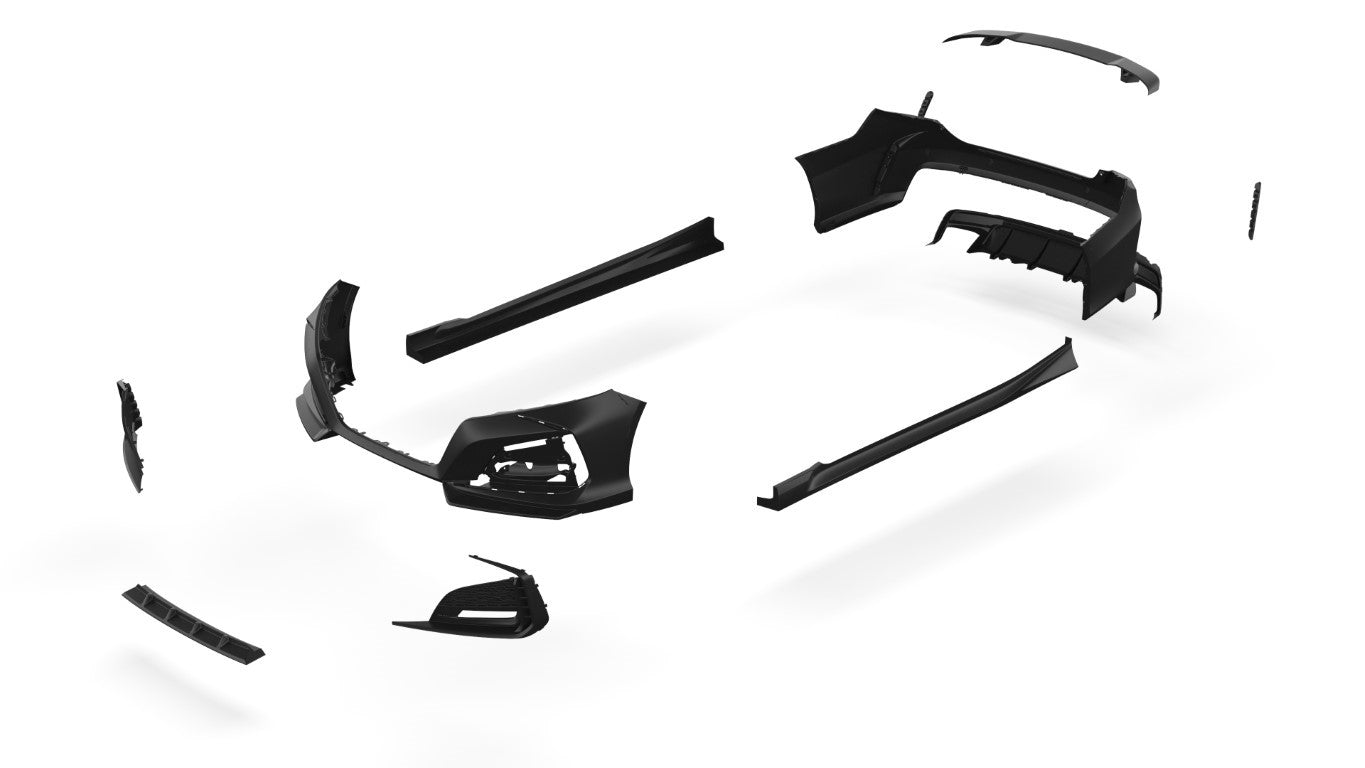 Honda Accord 10th Gen Pre-facelift 2018 2019 2020 with Aftermarket Parts - Package A PP Polypropylene & ABS from Yofer.co