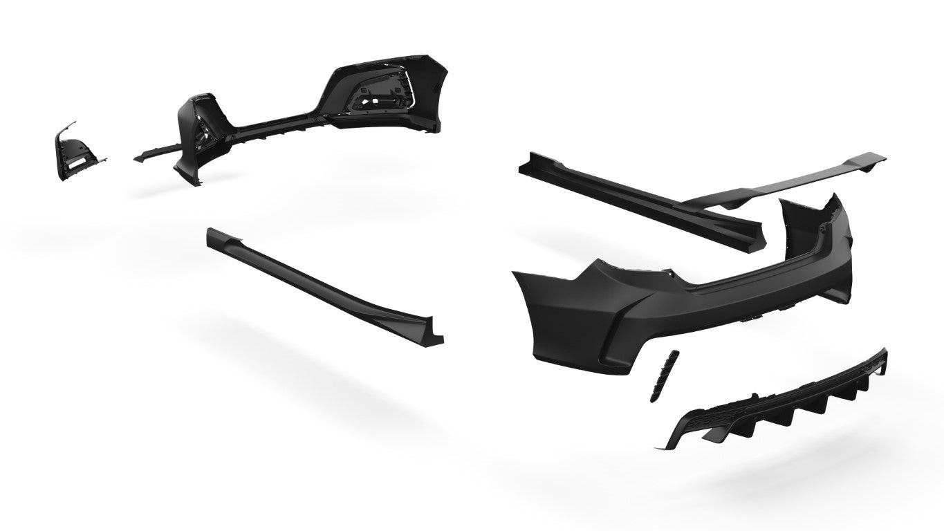 Honda Accord 10th Gen Pre-facelift 2018 2019 2020 with Aftermarket Parts - Package A PP Polypropylene & ABS from Yofer.co