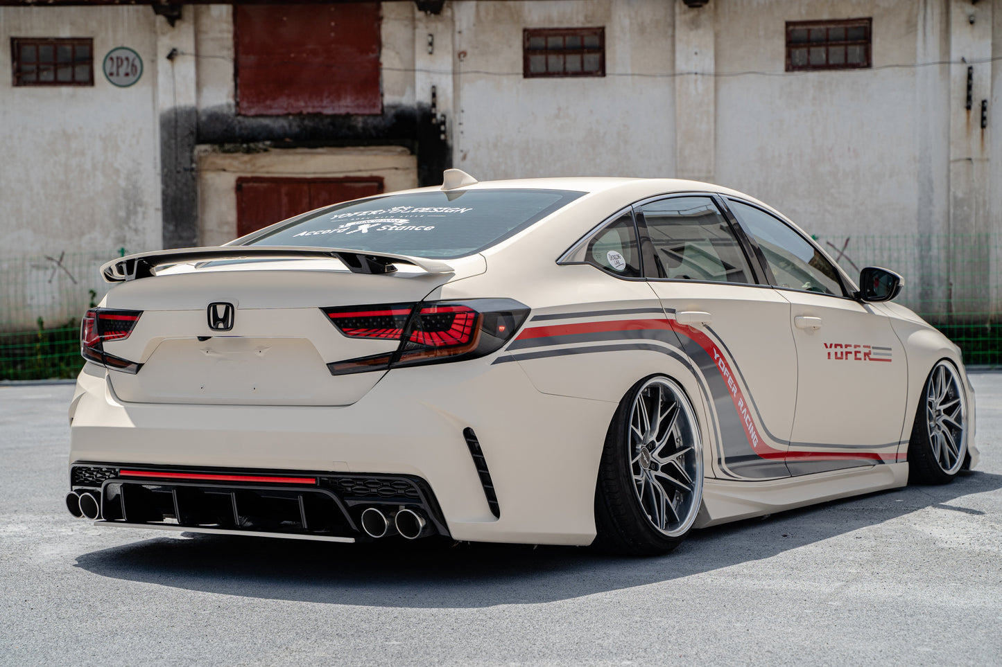 Honda Accord 10th Gen Pre-facelift 2018 2019 2020 with Aftermarket Parts - Package A PP Polypropylene & ABS from Yofer.co