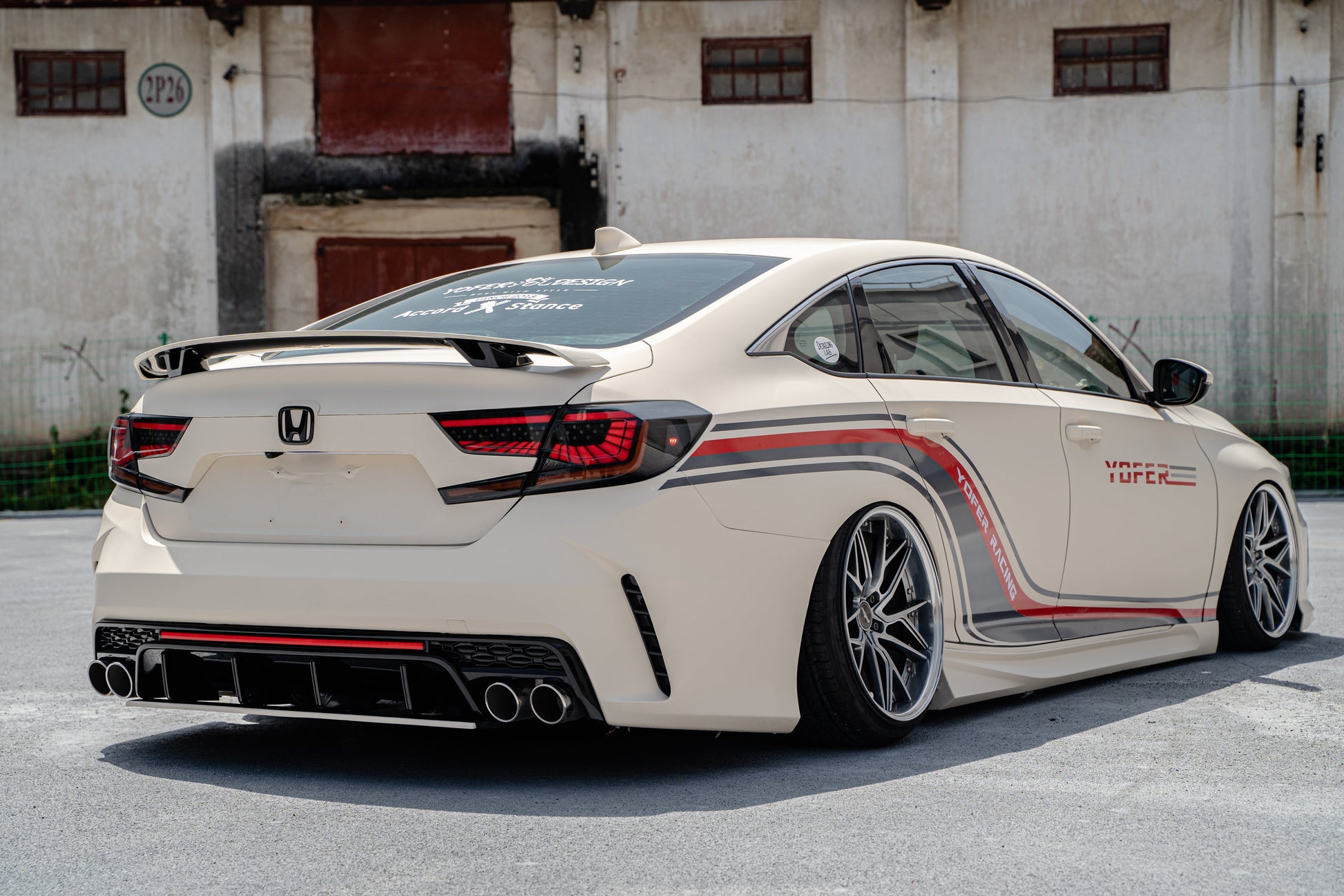Honda Accord 10th Gen Pre-facelift 2018 2019 2020 with Aftermarket Parts - Package A PP Polypropylene & ABS from Yofer.co
