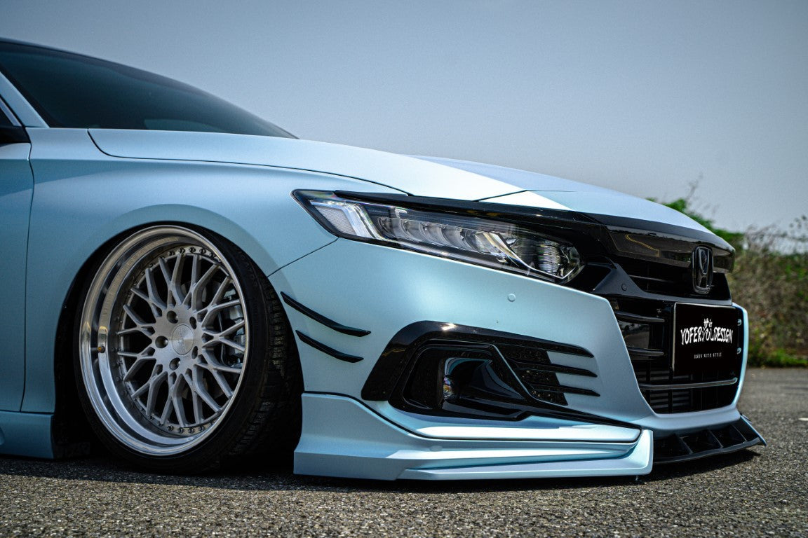 Honda Accord 10.5th Gen facelift 2021-2022 with Aftermarket Parts - Upper Valences ABS from Yofer.co
