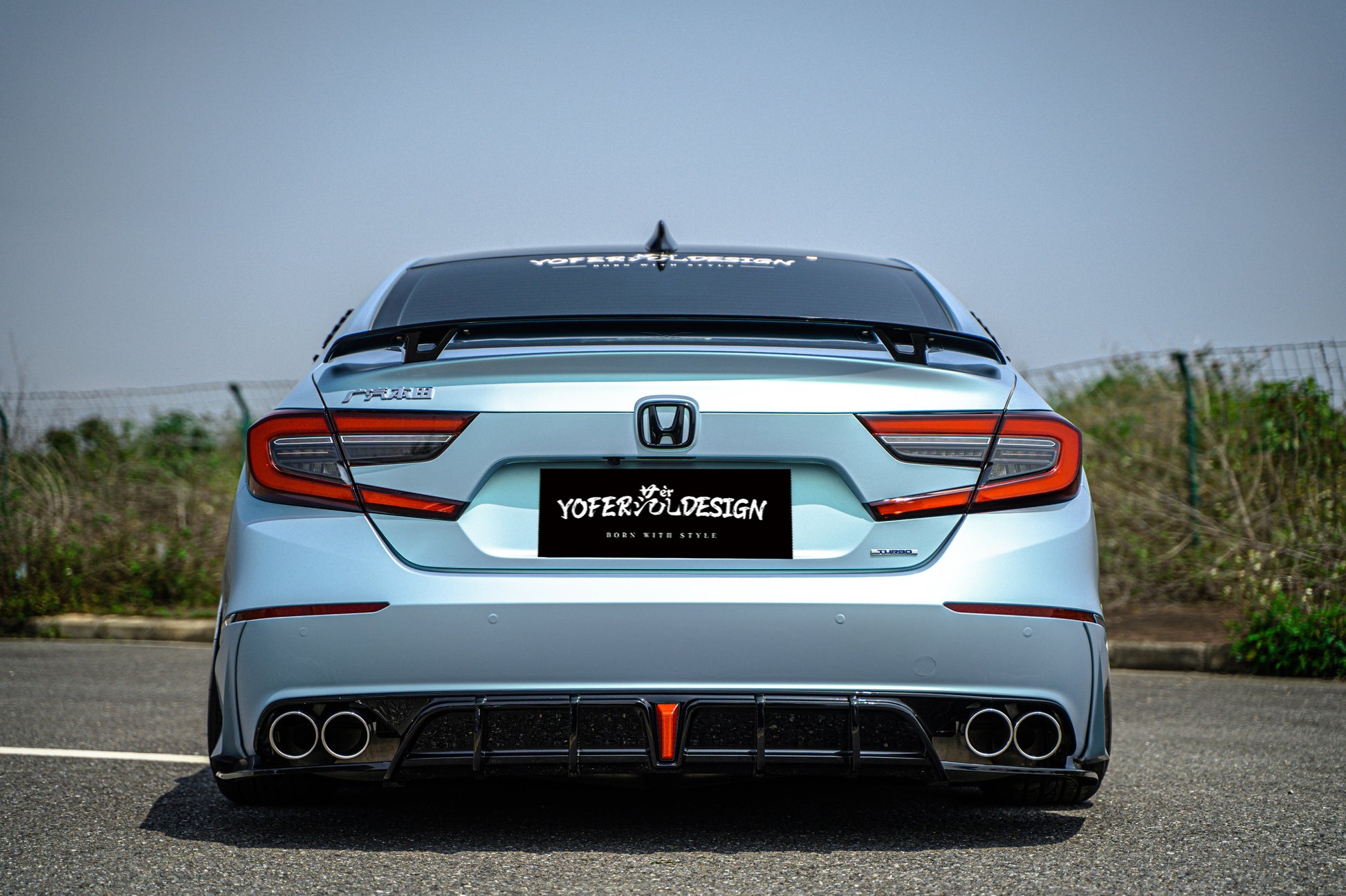 Honda Accord 10.5th Gen facelift 2021 2022 with Aftermarket Parts - Package A PP Polypropylene & ABS from Yofer.co