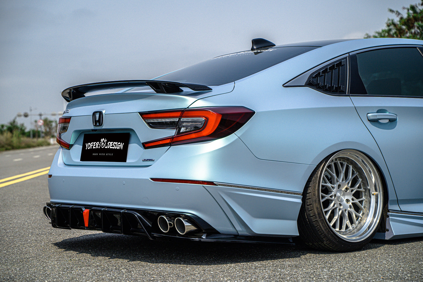 Honda Accord 10.5th Gen facelift 2021 2022 with Aftermarket Parts - Package A PP Polypropylene & ABS from Yofer.co