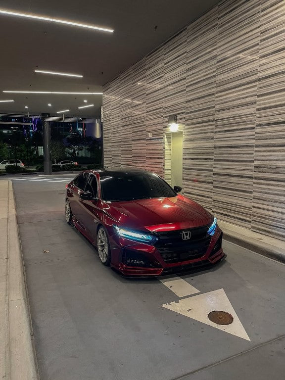 Honda Accord 10th Gen Pre-facelift 2018-2020 with Aftermarket Parts - Front Bumper PP from Yofer.co