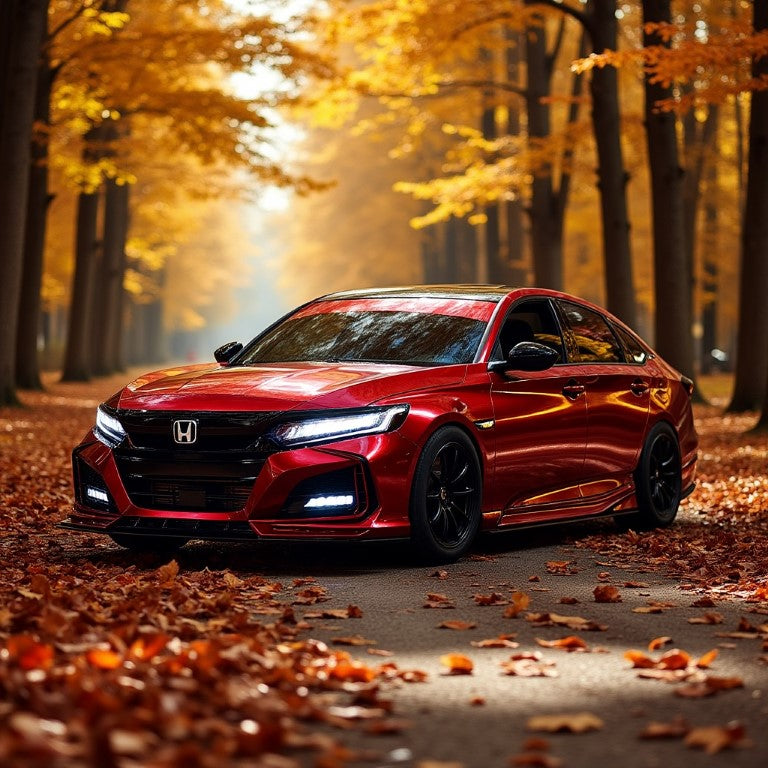 Honda Accord 10th Gen Pre-facelift 2018-2020 with Aftermarket Parts - Front Bumper PP from Yofer.co