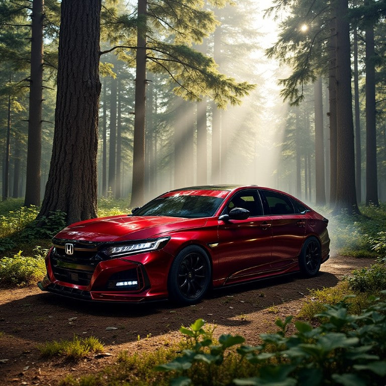 Honda Accord 10th Gen Pre-facelift 2018-2020 with Aftermarket Parts - Front Bumper PP from Yofer.co