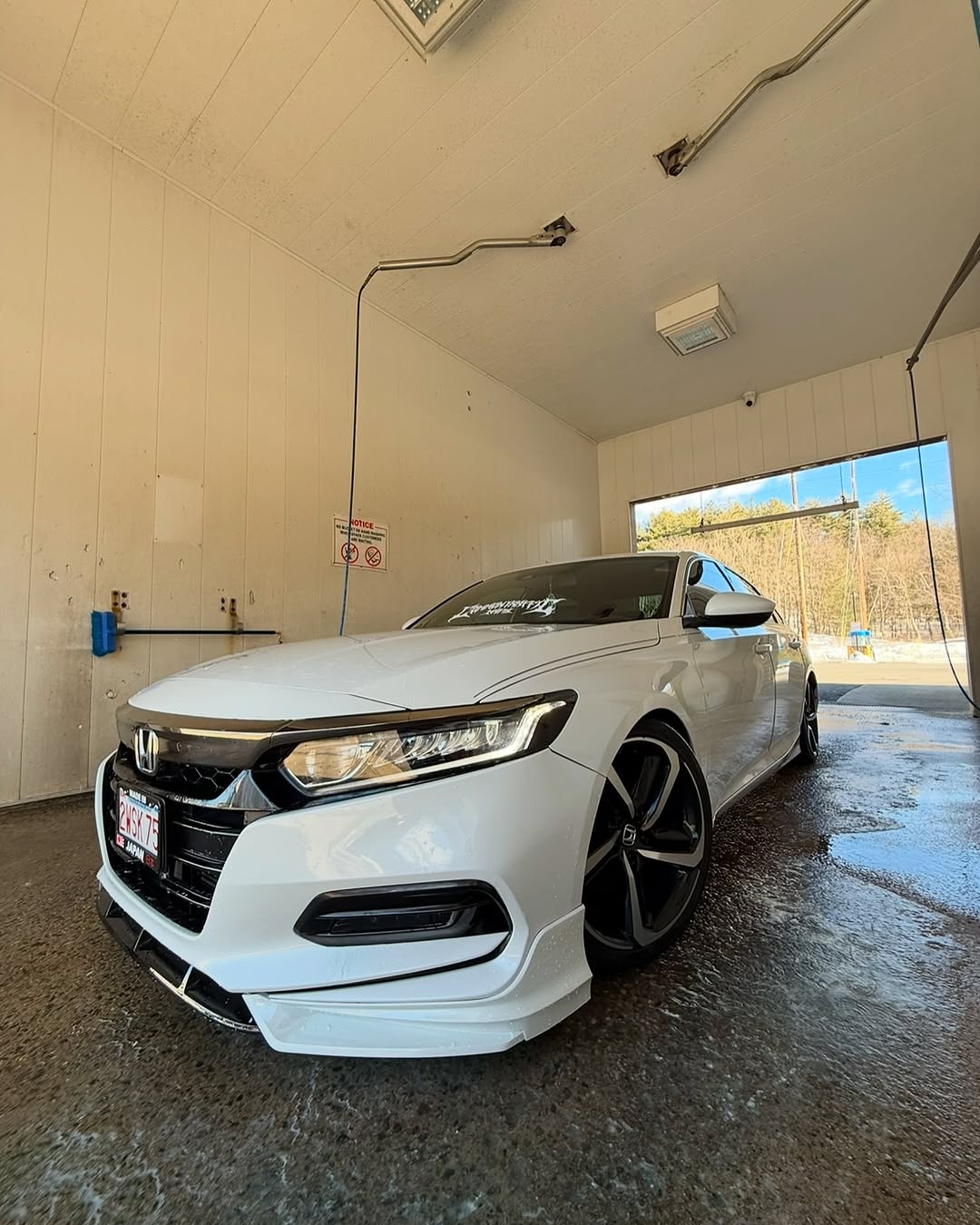 Honda Accord 10th Gen Pre-facelift 2018-2020 with Aftermarket Parts - Front Lip PP from Yofer.co