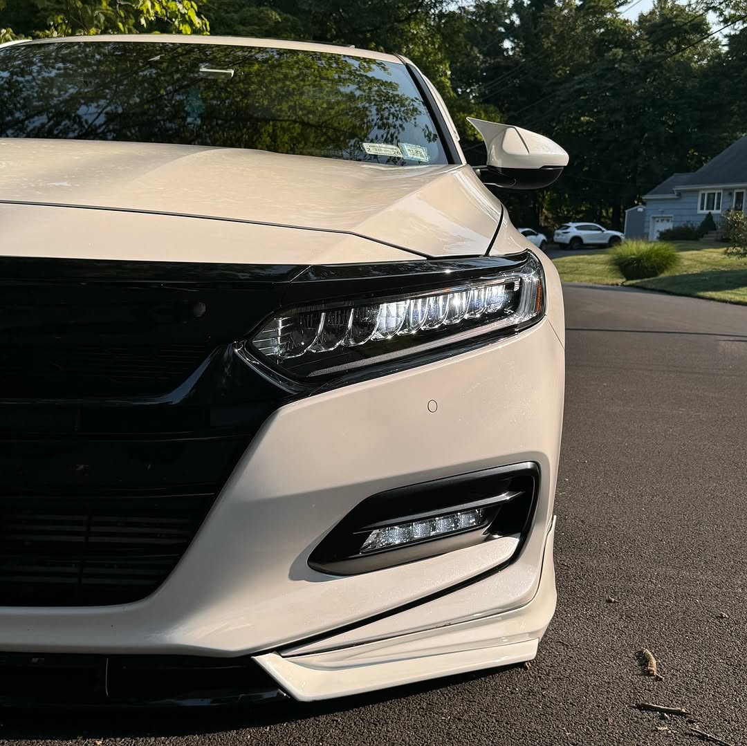 Honda Accord 10th Gen Pre-facelift 2018-2020 with Aftermarket Parts - Front Lip PP from Yofer.co