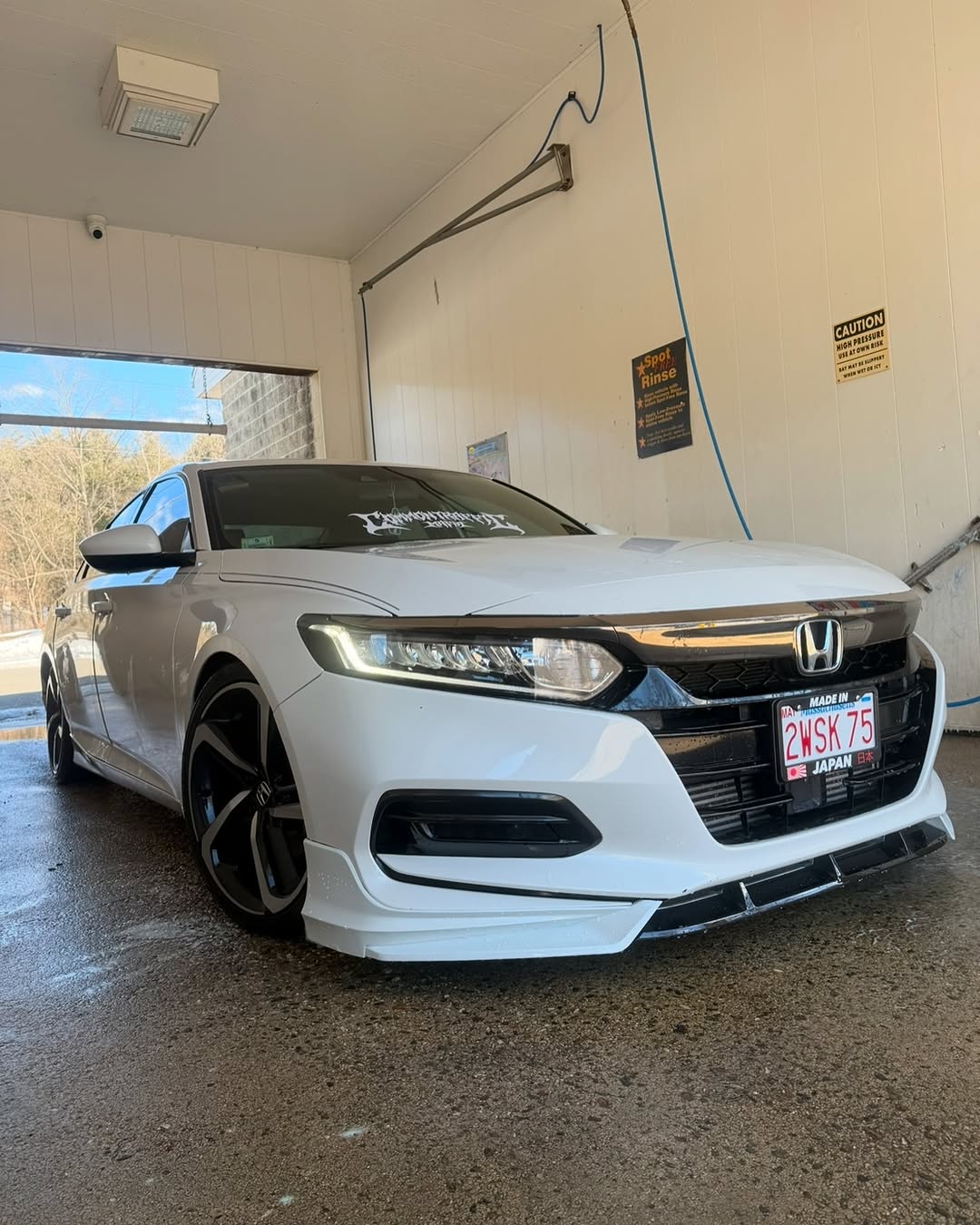 Honda Accord 10th Gen Pre-facelift 2018-2020 with Aftermarket Parts - Front Lip PP from Yofer.co