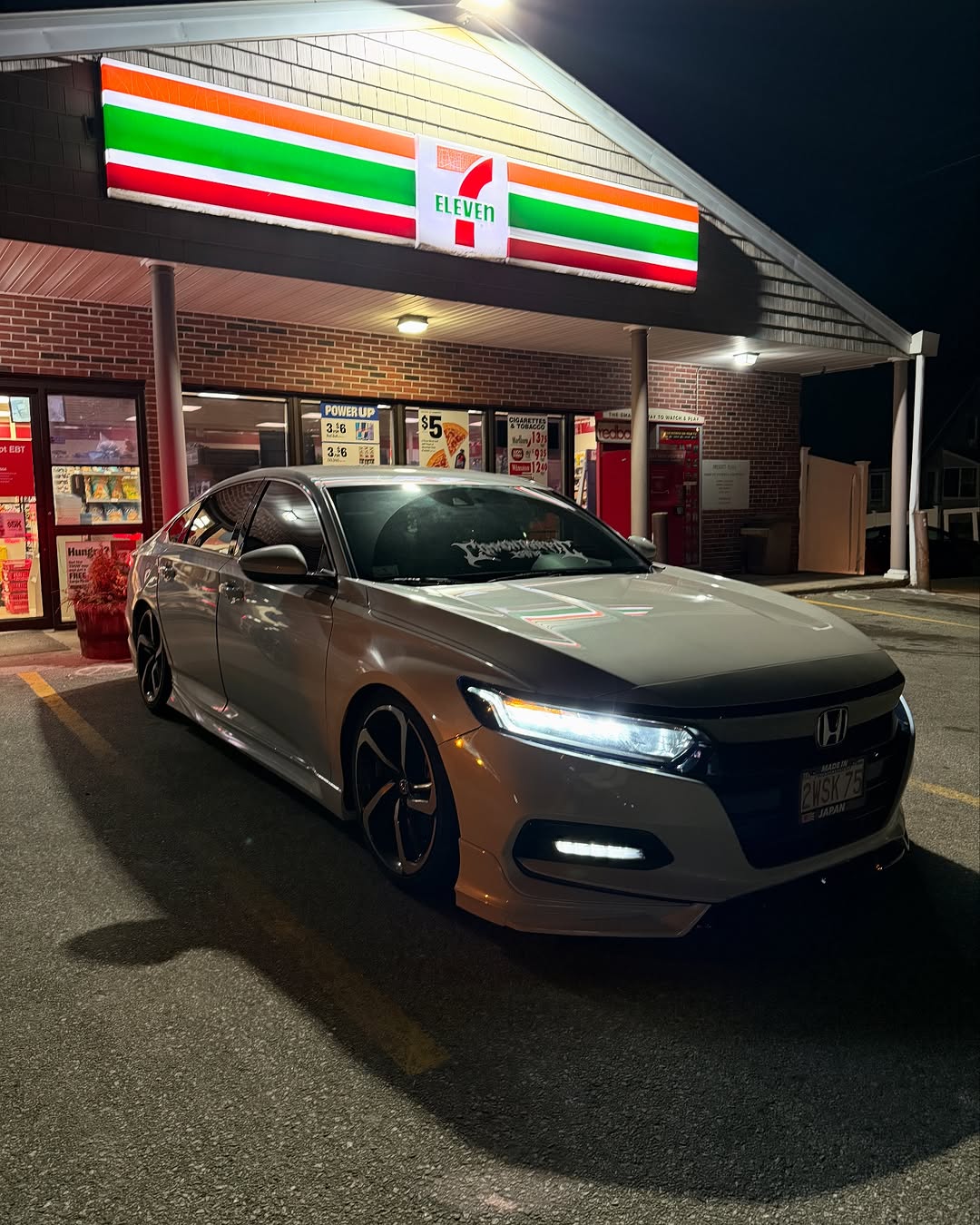 Honda Accord 10th Gen Pre-facelift 2018-2020 with Aftermarket Parts - Front Lip PP from Yofer.co