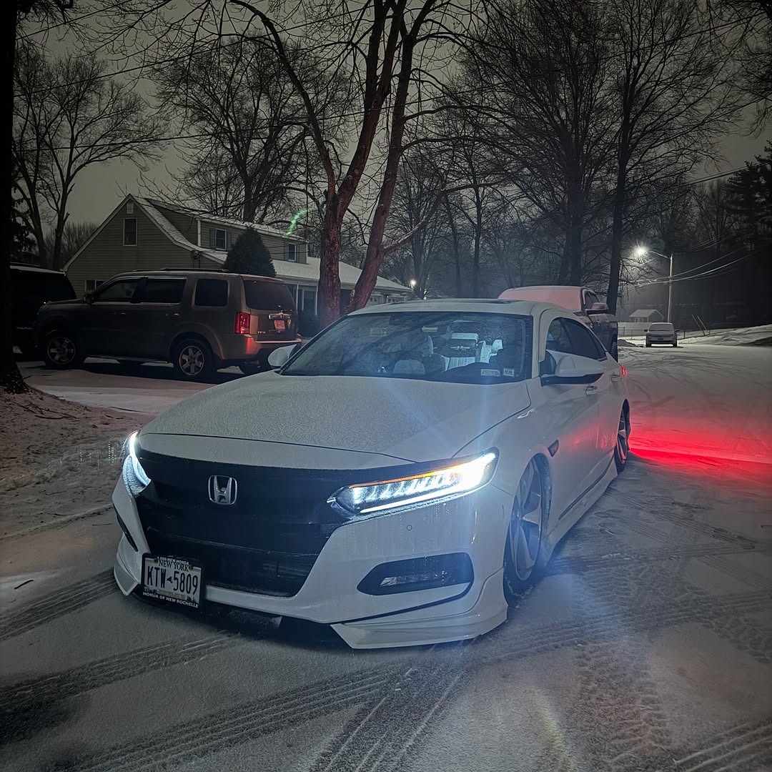 Honda Accord 10th Gen Pre-facelift 2018-2020 with Aftermarket Parts - Front Lip PP from Yofer.co