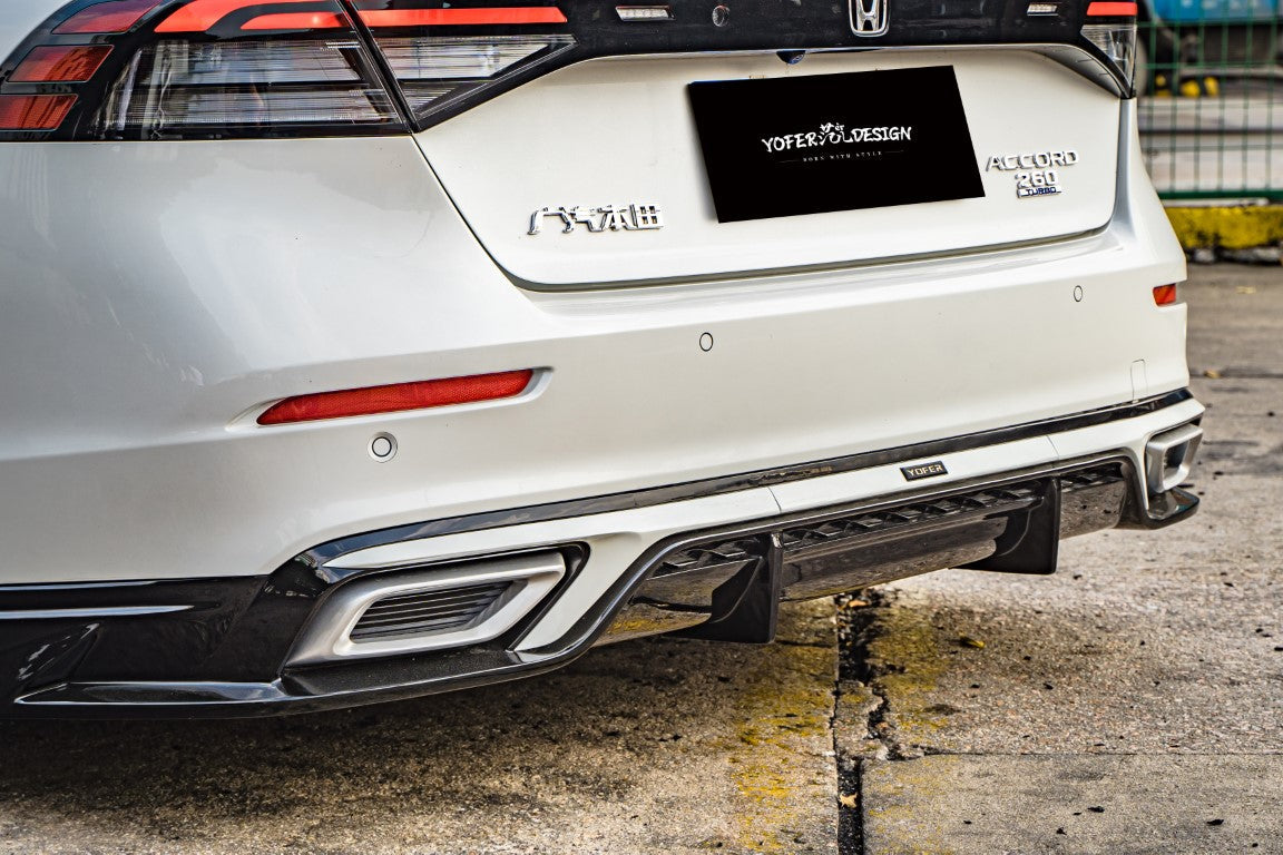 Honda Accord 11th Gen CY1 CY2 2023 2024 with Aftermarket Parts - Rear Diffuser PP from Yofer.co