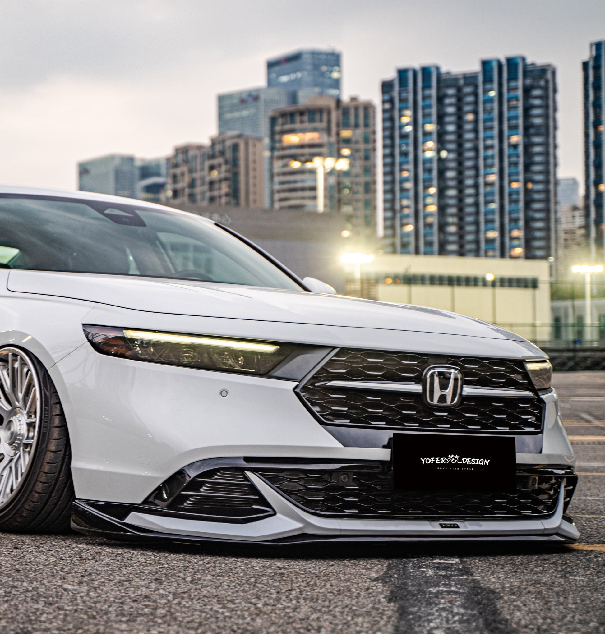 Honda Accord 11th Gen CY1 CY2 2023 2024 with Aftermarket Parts - Front Lip PP from Yofer.co