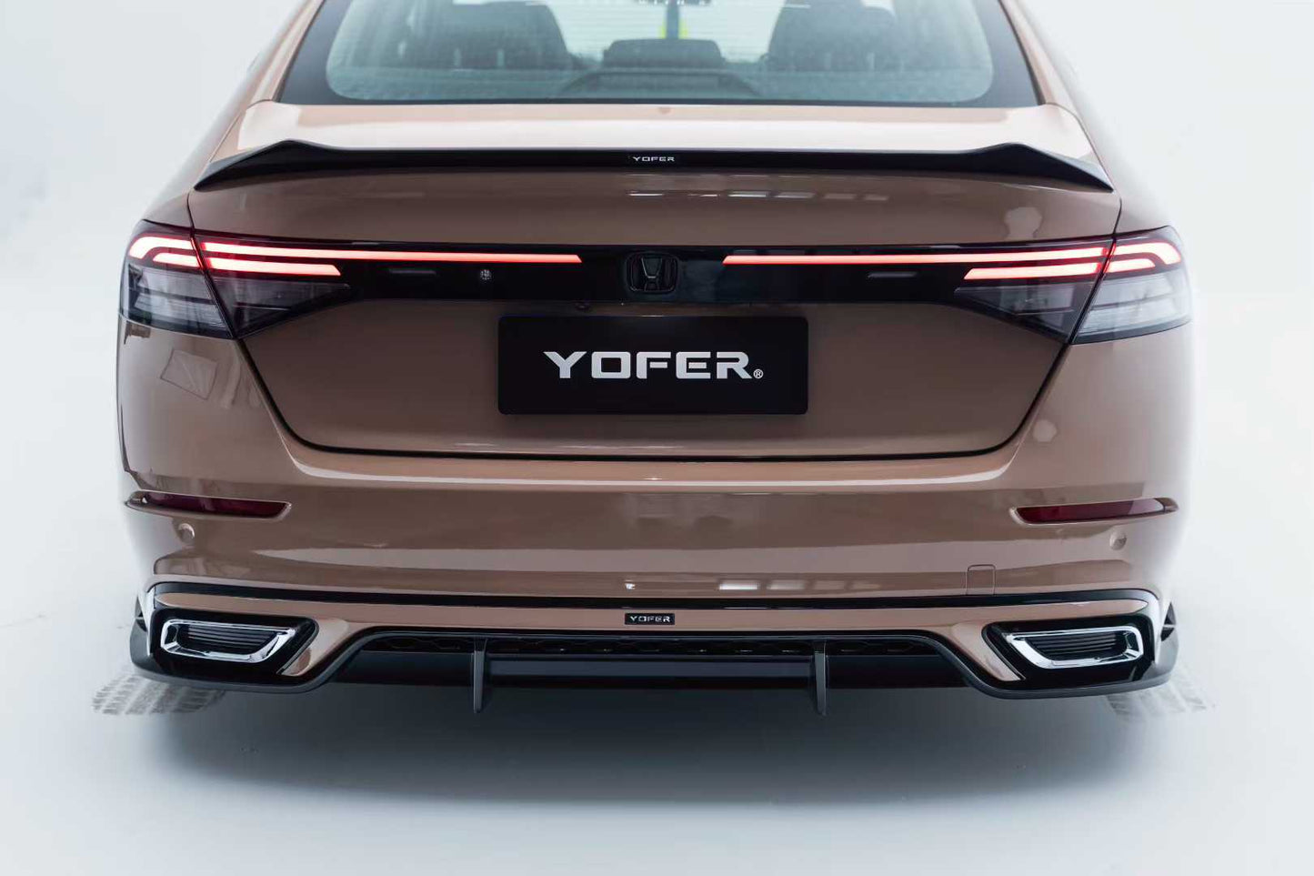 Honda Accord 11th Gen CY1 CY2 2023 2024 with Aftermarket Parts - Rear Lip Spoiler ABS from Yofer.co