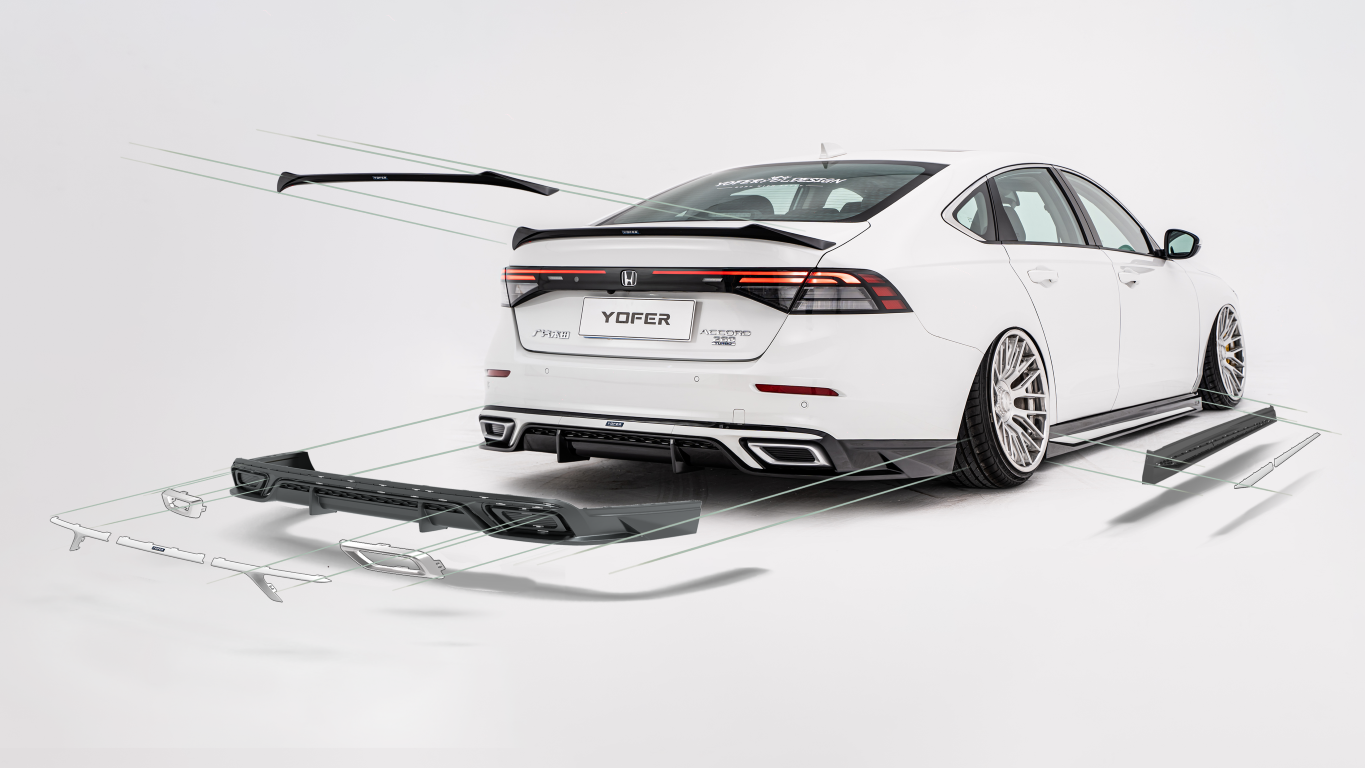 Honda Accord 11th Gen CY1 CY2 2023-ON with Aftermarket Parts - Full Body Kit PP Polypropylene & ABS from Yofer.co