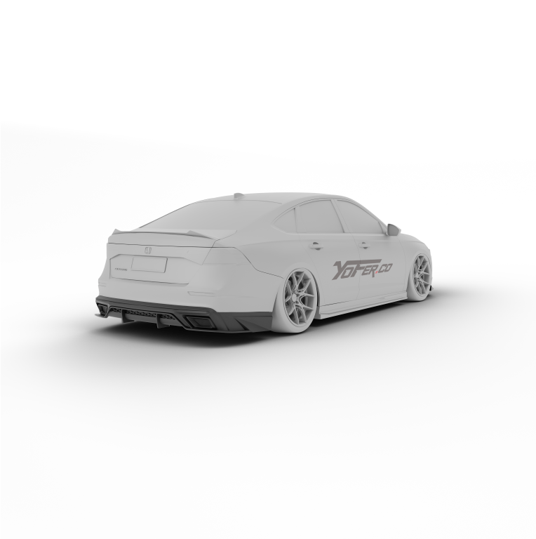 Honda Accord 11th Gen CY1 CY2 2023 2024 with Aftermarket Parts - Rear Diffuser PP from Yofer.co