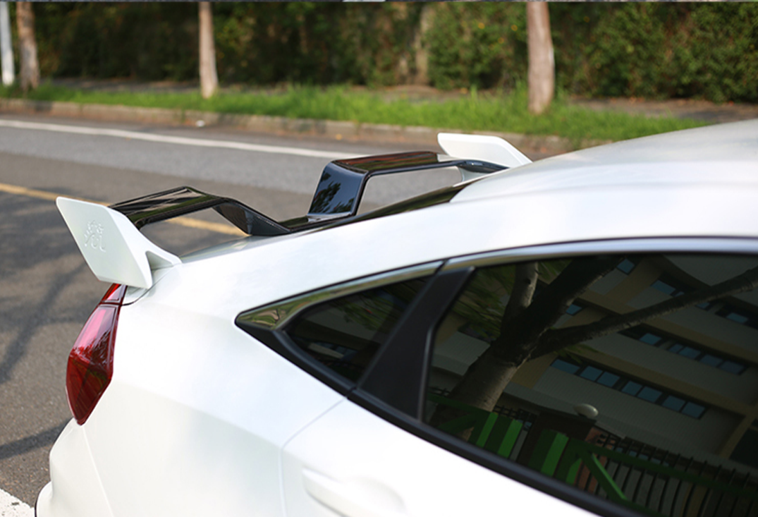 Honda Civic 10th Gen FC1 FC2 FC5 FC6 2016-2021 with Aftermarket Parts - Rear Spoiler ABS from Yofer.co