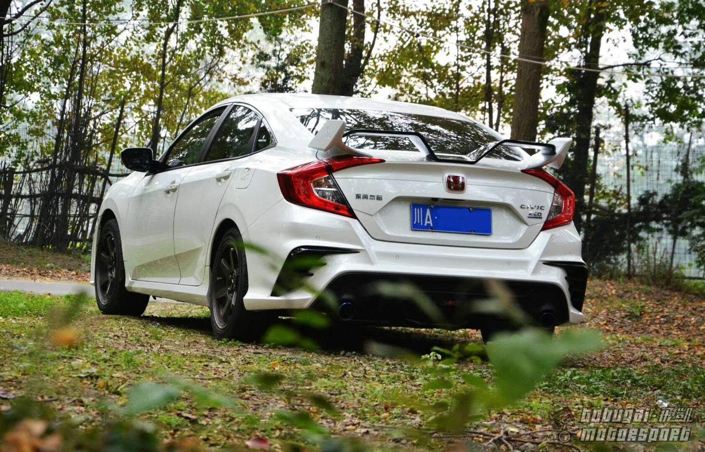 Honda Civic 10th Gen FC1 FC2 FC5 FC6 2016 2017 2018 2019 2020 2021 Sedan with Aftermarket Parts - Package A PP Polypropylene & ABS from Yofer.co