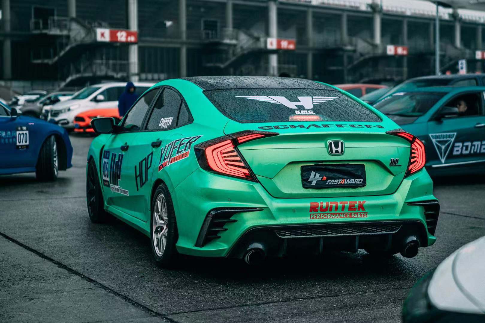 Honda Civic 10th Gen FC1 FC2 FC5 FC6 2016 2017 2018 2019 2020 2021 Sedan with Aftermarket Parts - Package A PP Polypropylene & ABS from Yofer.co