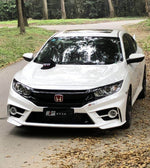 Honda Civic 10th Gen FC1 FC2 FC5 FC6 2016-2021 FC3 FC4 2017-2021 & Civic 10th Gen FK7 2017-2021 with Aftermarket Parts - Front Bumper PP from Yofer.co
