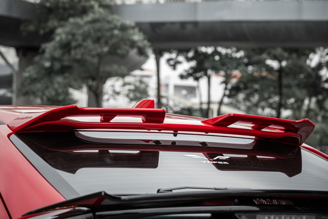Honda Civic 10th Gen FK7 2017-2021 with Aftermarket Parts - Rear Roof Spoiler ABS from Yofer.co
