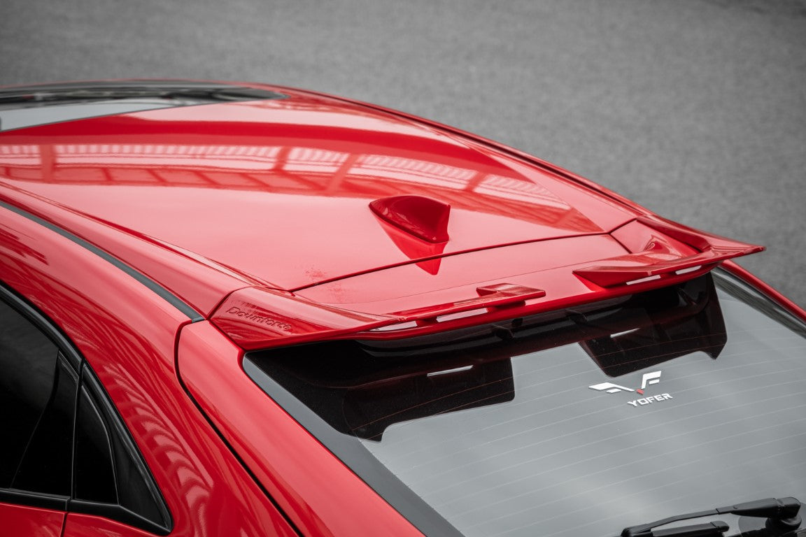 Honda Civic 10th Gen FK7 2017-2021 with Aftermarket Parts - Rear Roof Spoiler ABS from Yofer.co
