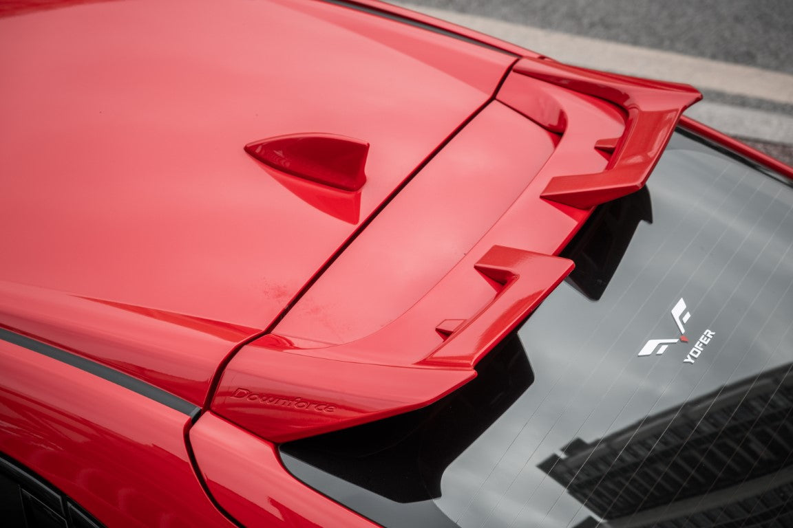Honda Civic 10th Gen FK7 2017-2021 with Aftermarket Parts - Rear Roof Spoiler ABS from Yofer.co
