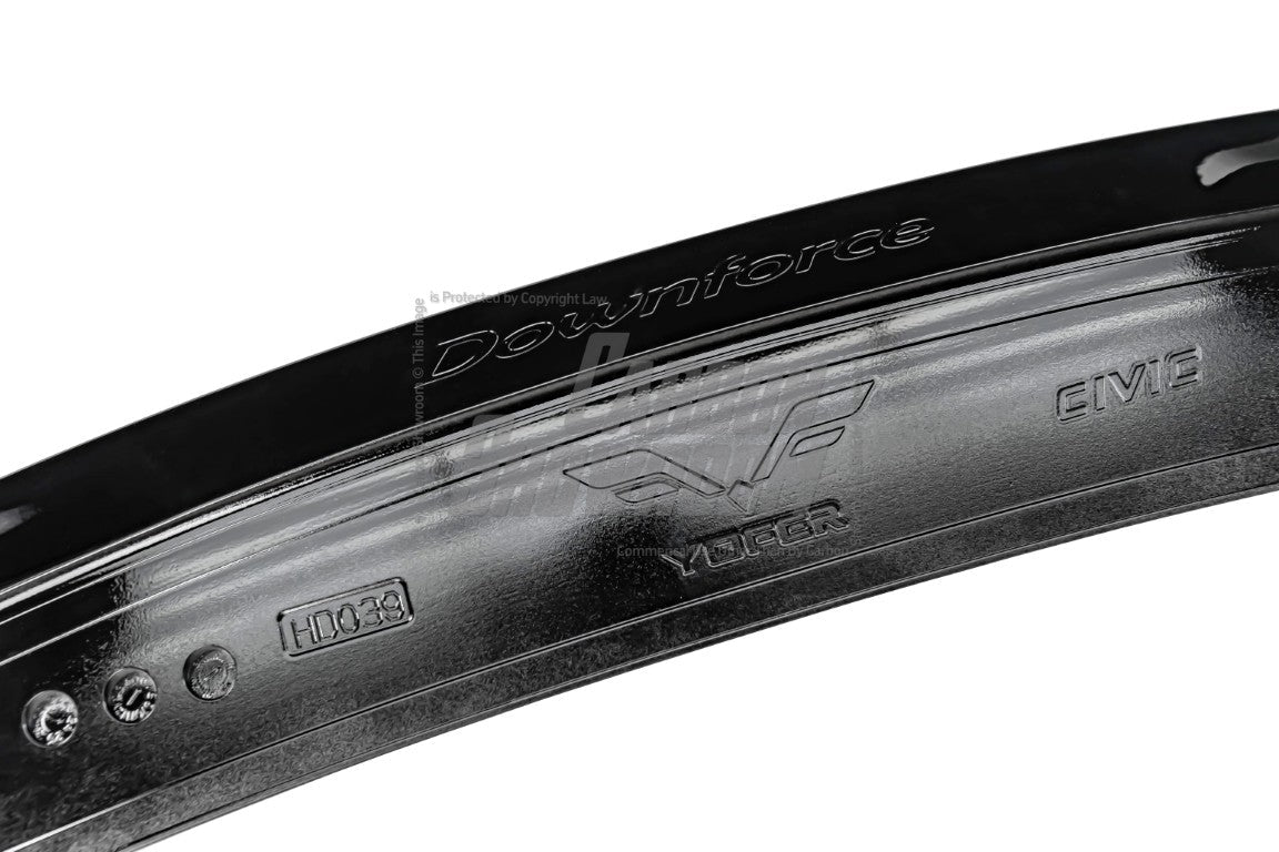 Honda Civic 10th Gen FK7 FK8 2017-2021 with Aftermarket Parts - Rear Spoiler ABS from Yofer.co