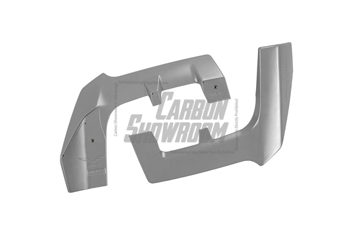 Honda Civic 10th Gen FK7 2017-2021 with Aftermarket Parts - Rear Roof Spoiler ABS from Yofer.co