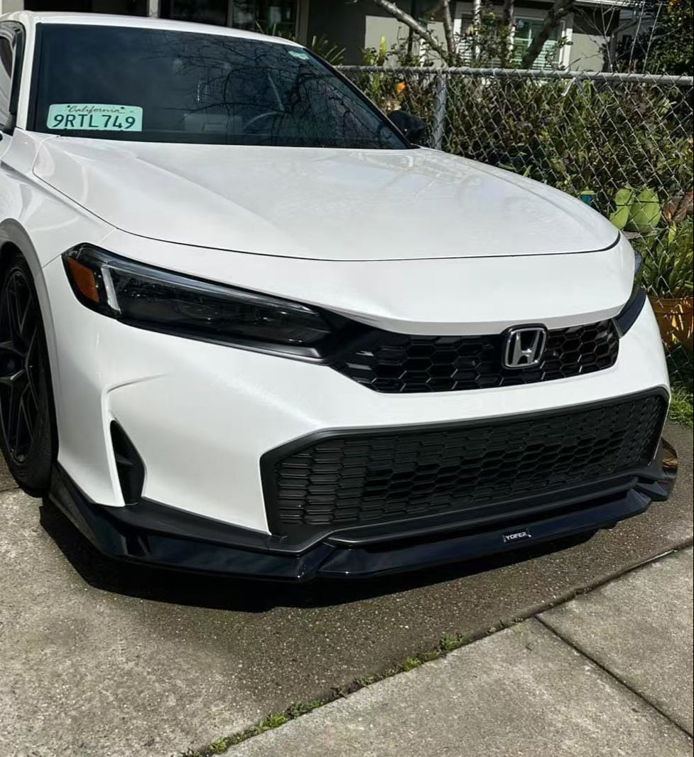 Honda Civic 11.5th Gen FE1 FE2 FE4 2025-ON Facelift with Aftermarket Parts - Front Lip PP from Yofer.co