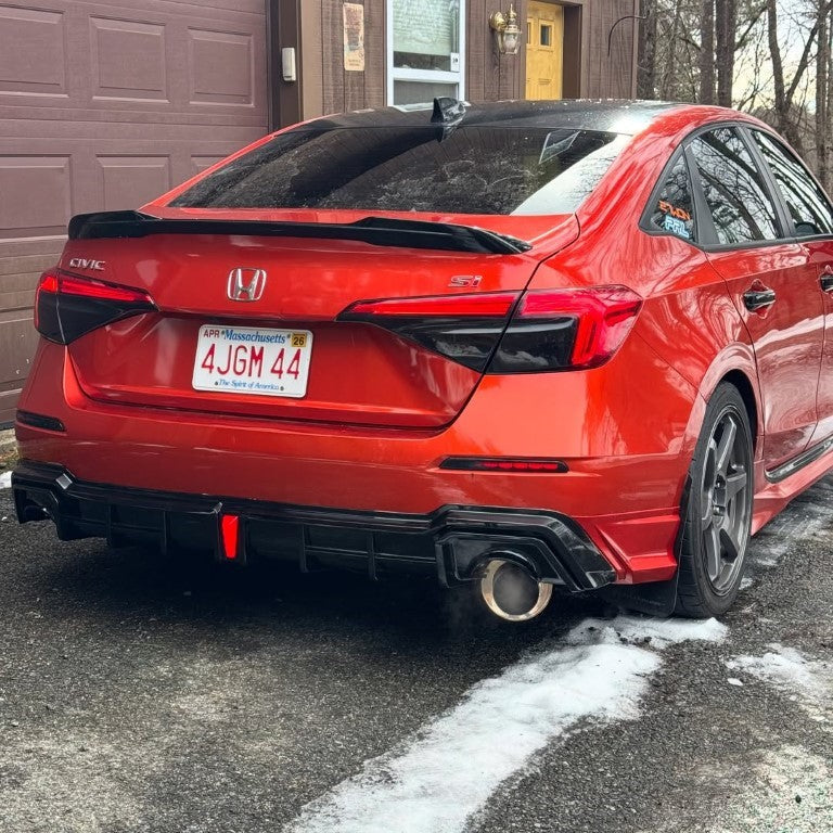 Honda Civic 11th Gen FE1 FE2 FE4 2022-ON with Aftermarket Parts - Rear Diffuser & Canards PP from Yofer.co
