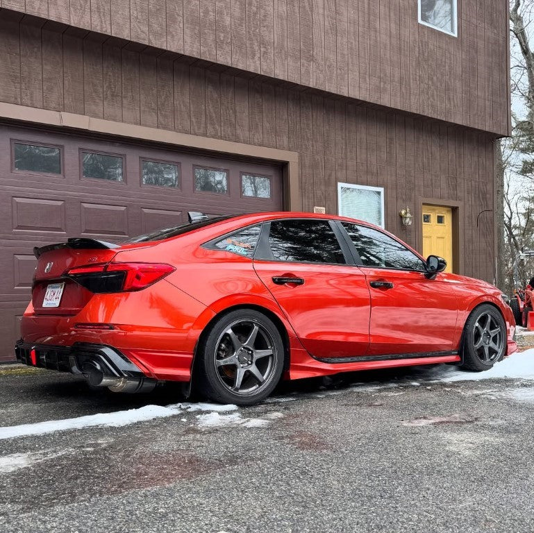 Honda Civic 11th Gen FE1 FE2 FE4 2022-ON with Aftermarket Parts - Rear Diffuser & Canards PP from Yofer.co