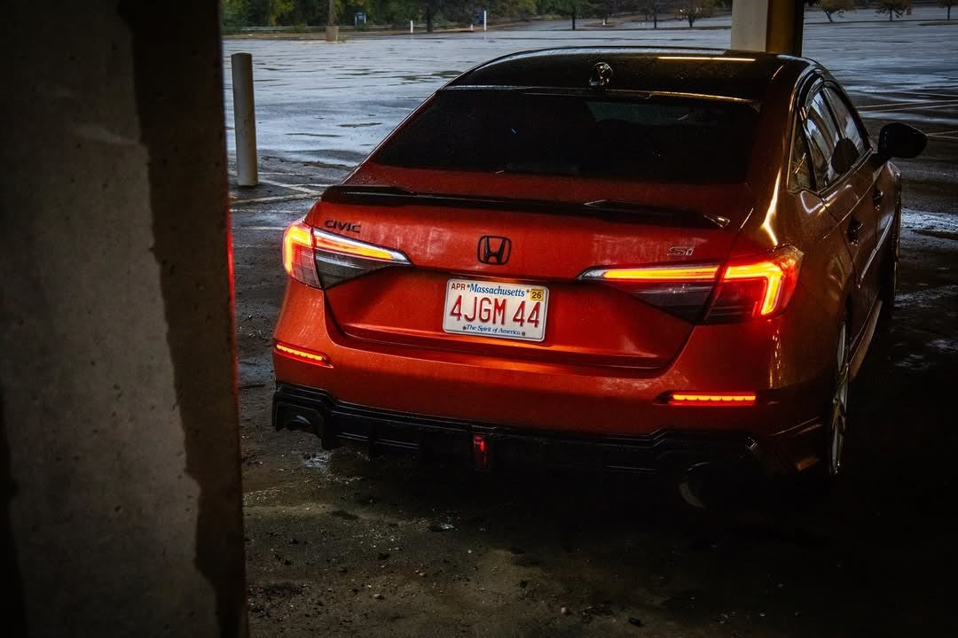 Honda Civic 11th Gen FE1 FE2 FE4 2022-ON with Aftermarket Parts - Rear Diffuser & Canards PP from Yofer.co