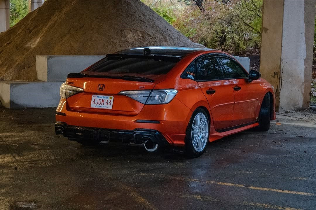 Honda Civic 11th Gen FE1 FE2 FE4 2022-ON with Aftermarket Parts - Rear Diffuser & Canards PP from Yofer.co