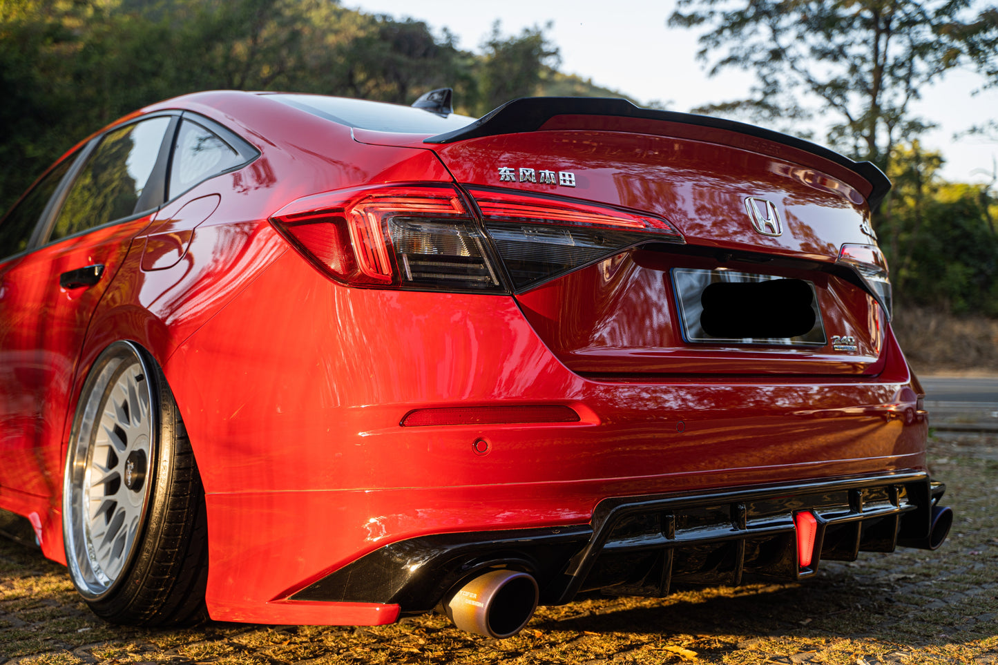Honda Civic 11th Gen FE1 FE2 FE4 2022-ON Sedan with Aftermarket Parts - Package A PP Polypropylene & ABS from Yofer.co