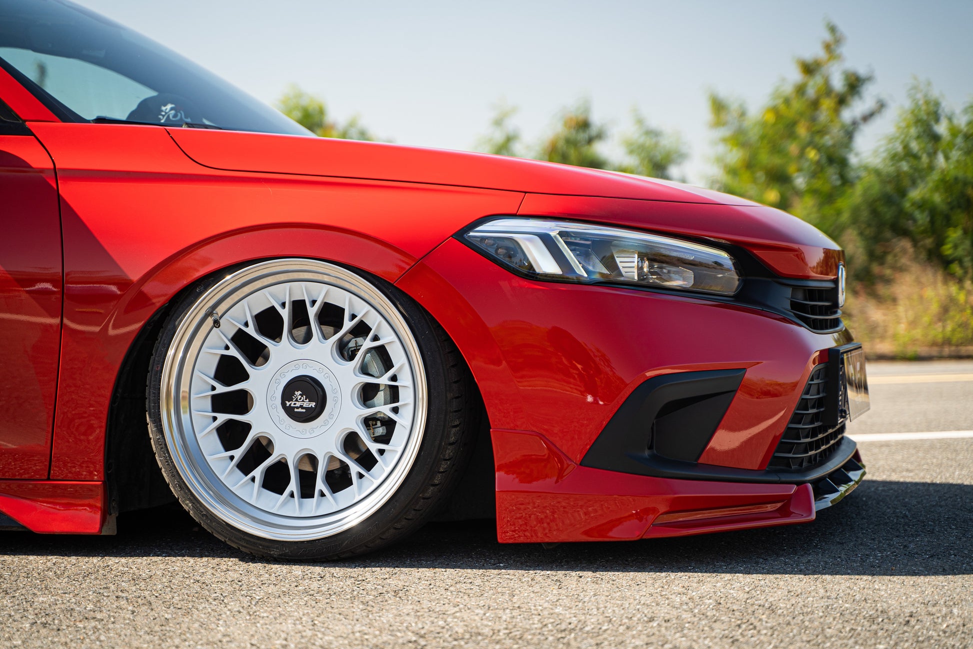 Honda Civic 11th Gen FE1 FE2 FE4 2022-ON Sedan with Aftermarket Parts - Package A PP Polypropylene & ABS from Yofer.co