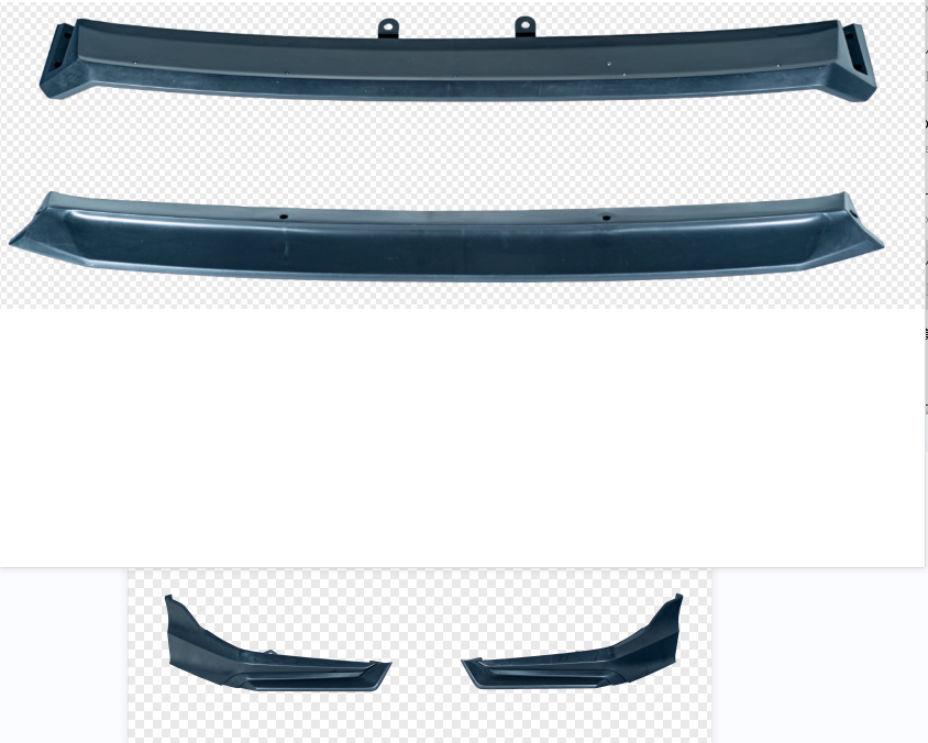 Honda Civic 11th Gen FE1 FE2 FE4 2022-ON & Civic 11th Gen FL1 FL2 FL4 2022-ON with Aftermarket Parts - V1 Style Front Lip Spliter PP from Yofer.co
