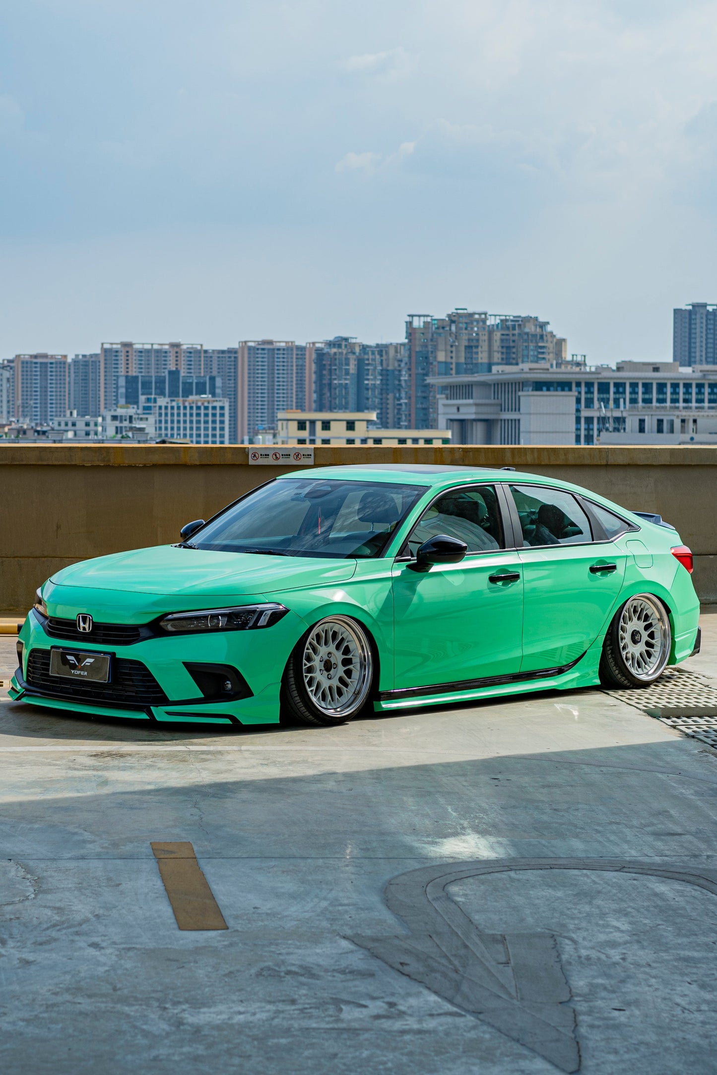 Honda Civic 11th Gen FE1 FE2 FE4 2022-ON Sedan with Aftermarket Parts - Package A PP Polypropylene & ABS from Yofer.co