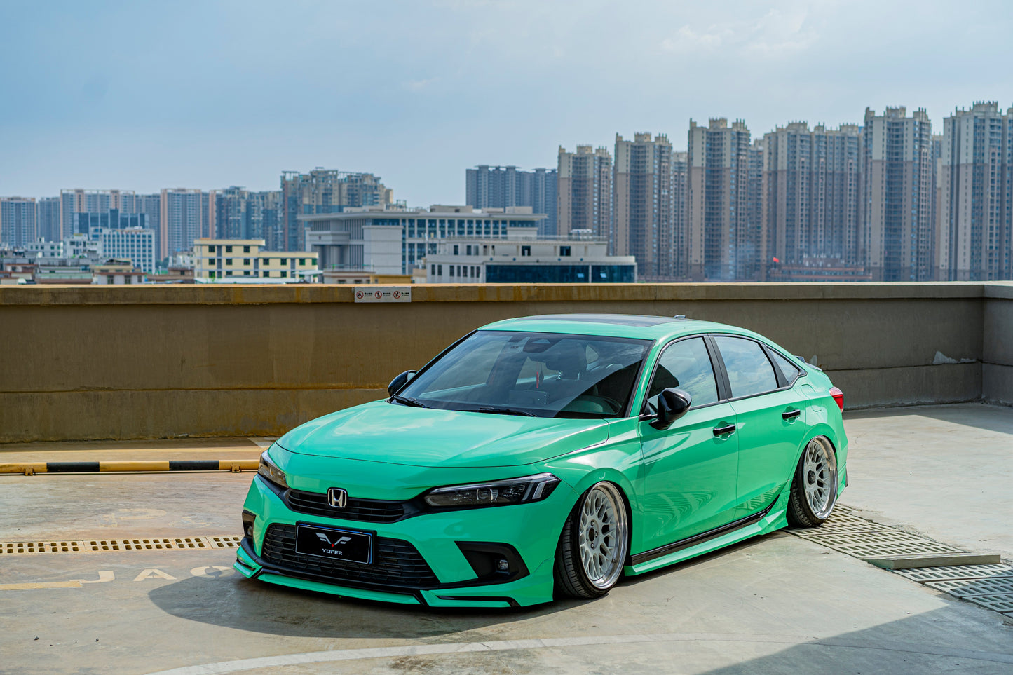 Honda Civic 11th Gen FE1 FE2 FE4 2022-ON Sedan with Aftermarket Parts - Package A PP Polypropylene & ABS from Yofer.co