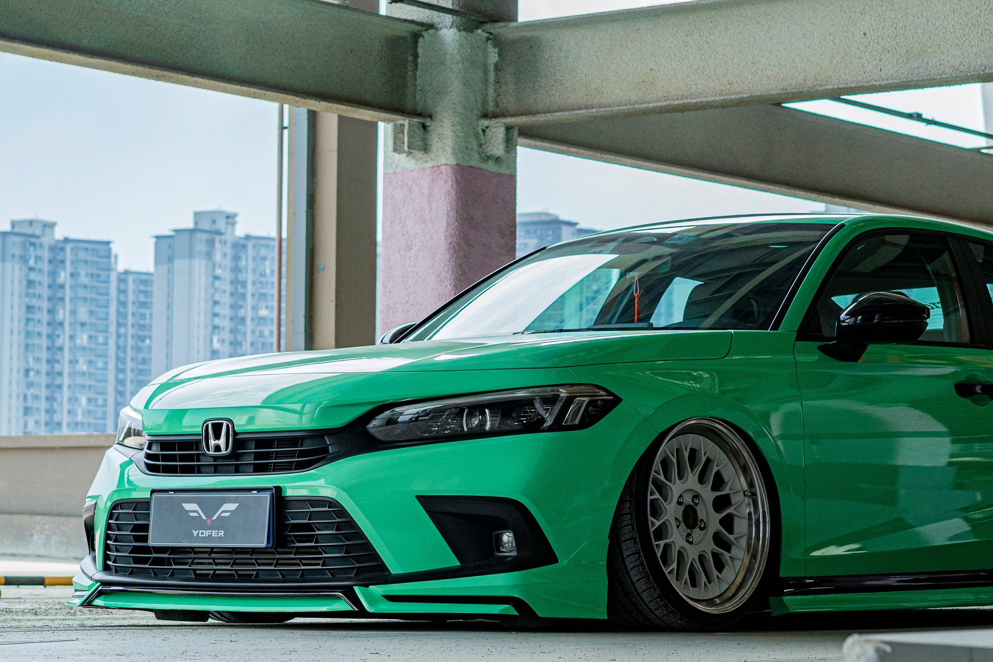 Honda Civic 11th Gen FE1 FE2 FE4 2022-ON Sedan with Aftermarket Parts - Package A PP Polypropylene & ABS from Yofer.co